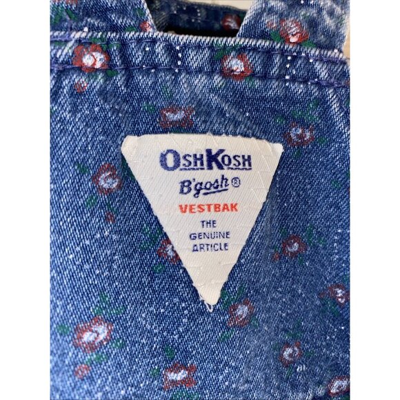 Vintage OshKosh B’Gosh Girls Shortalls Overalls Size 4T - Picture 5 of 7